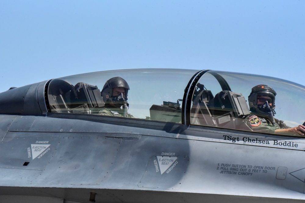 Lt. Gen. Michael Loh F-16 Flight