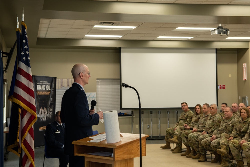 Lt Col Shepherd, 217th Air Intelligence promotion