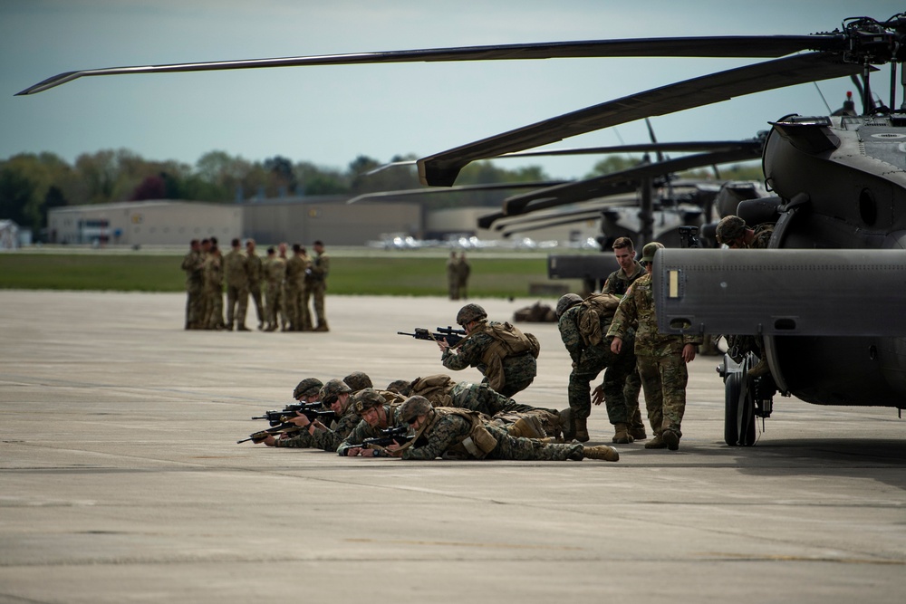 Joint Platoon Live-Fire Exercise: Land, Refuel, &amp; Take Off