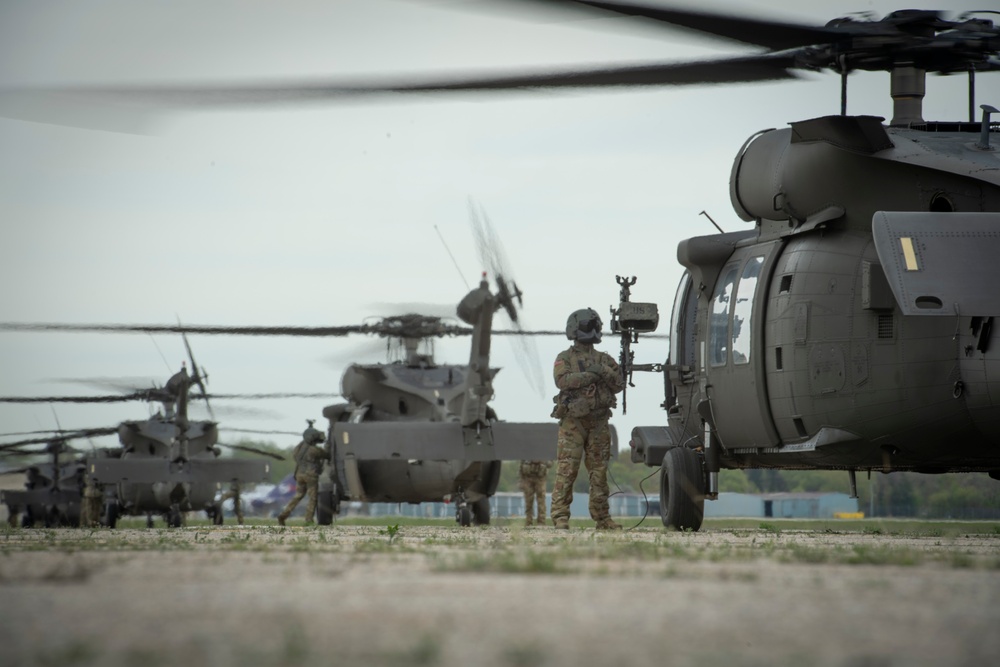 Joint Platoon Live-Fire Exercise: Land, Refuel, &amp; Take Off