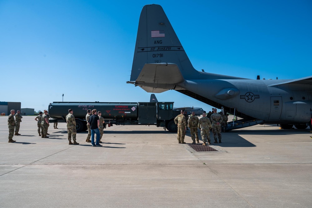 R-11 Refueler loaded onto C-130 Hercules