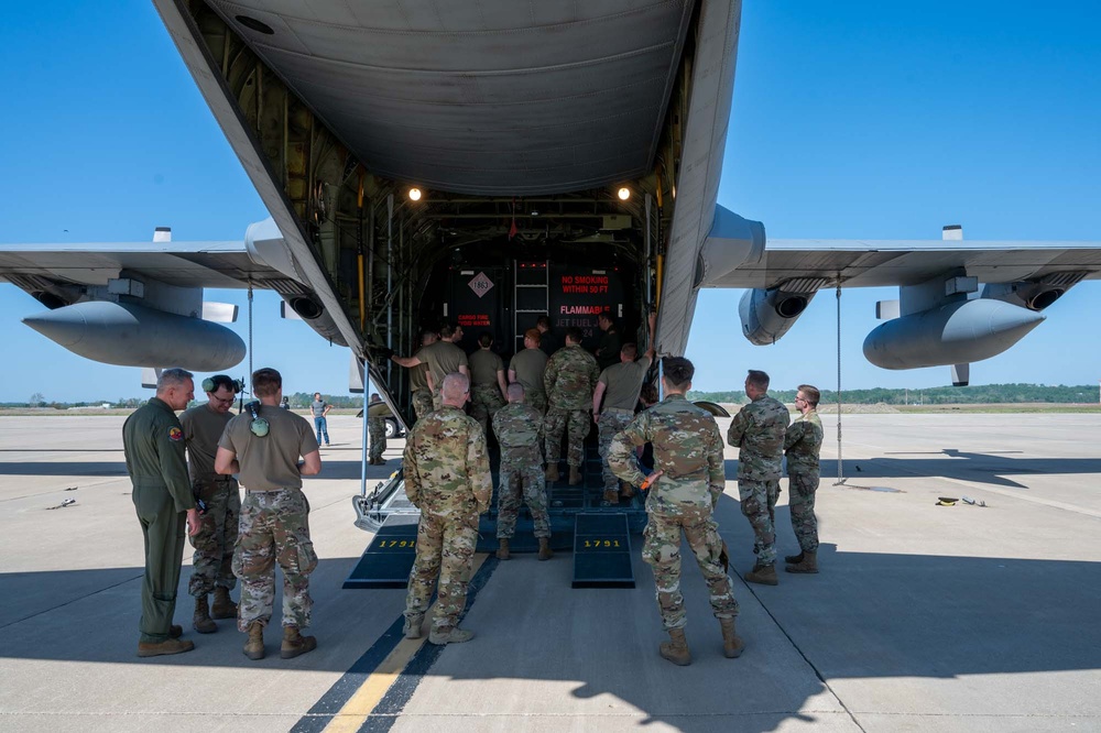 R-11 Refueler loaded onto C-130 Hercules