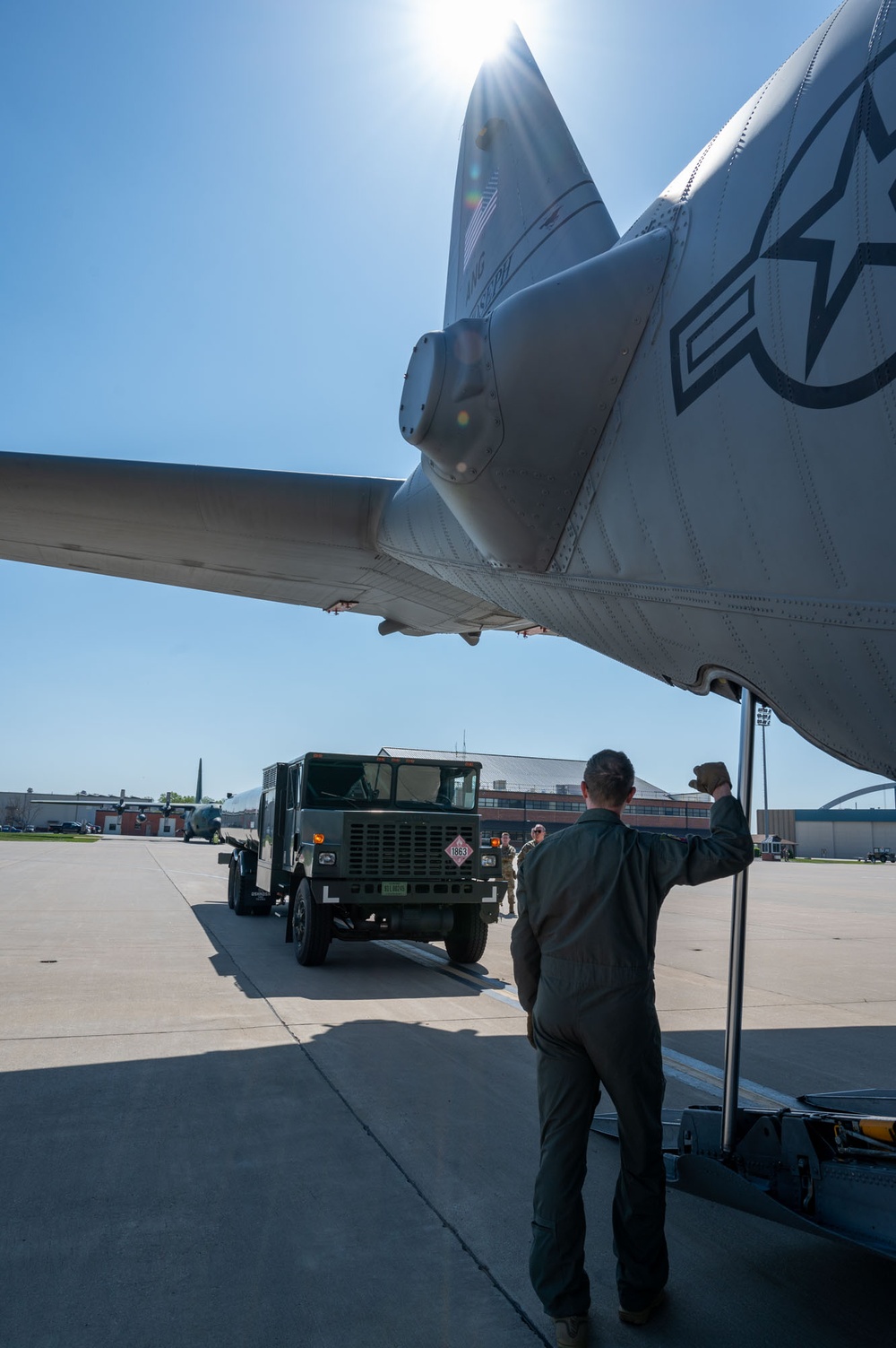 R-11 Refueler loaded onto C-130 Hercules