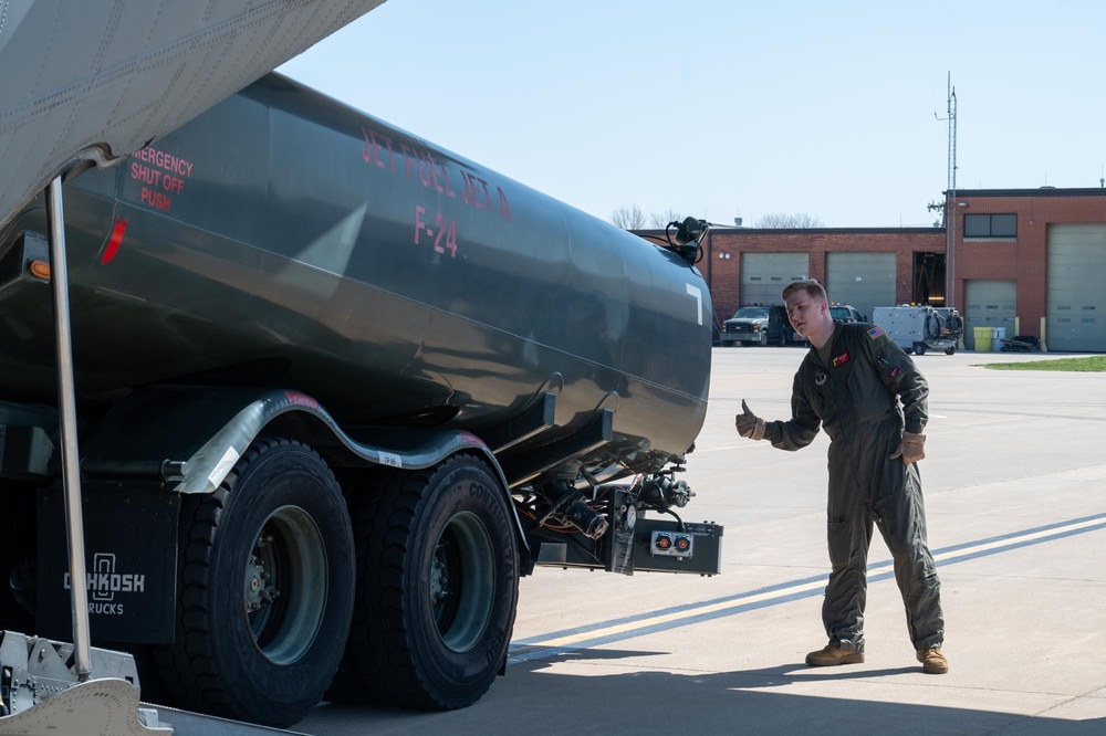 R-11 Refueler loaded onto C-130 Hercules