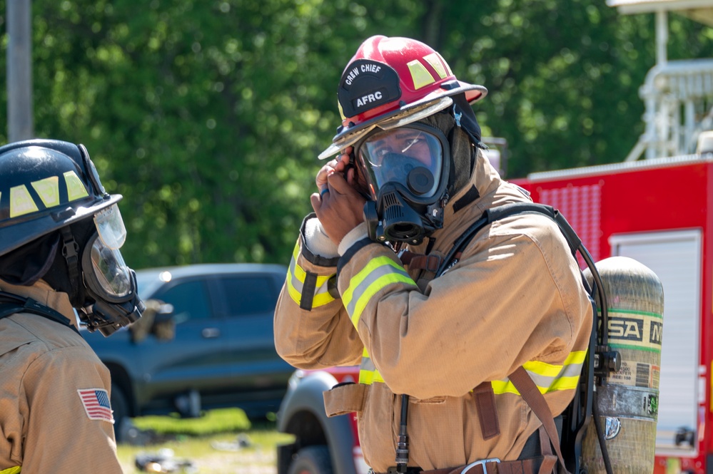 307th Bomb Wing Civil Engineer Squadron Burn Pit Exercise