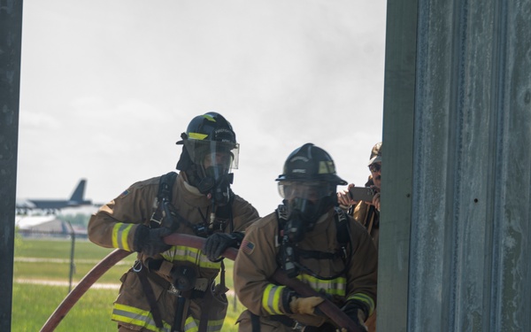 307th Bomb Wing Civil Engineer Squadron Burn Pit Exercise