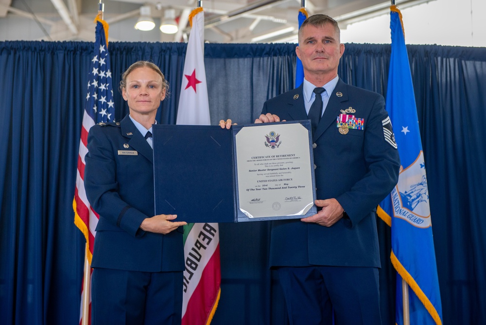 Senior Master Sgt. Galen S. Jaques Retirement Ceremony