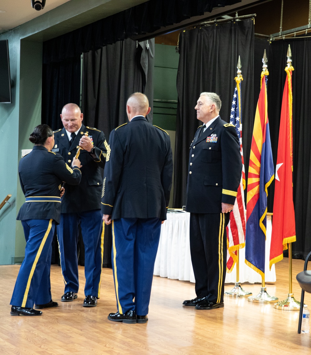 Command Sergeants Major Flint change of responsibility and retirement ceremony