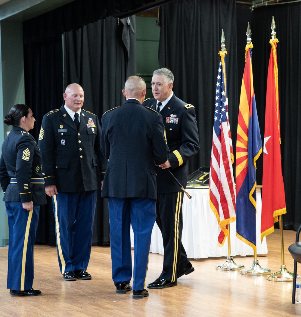 Command Sergeants Major Flint change of responsibility and retirement ceremony