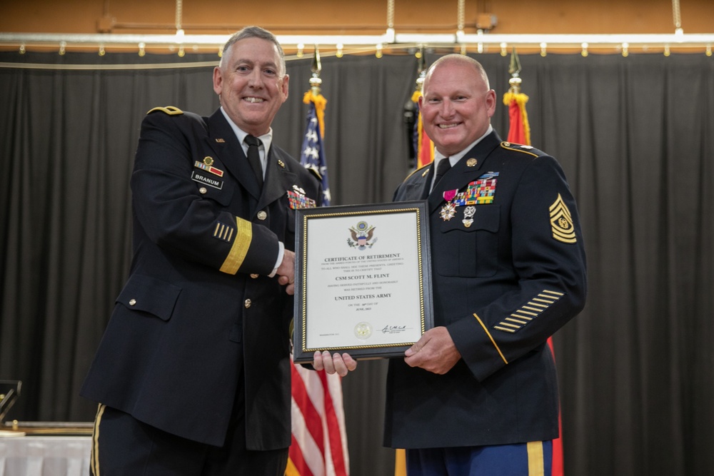 State Command Sergeant Major Change of Responsibility and Retirement Ceremony