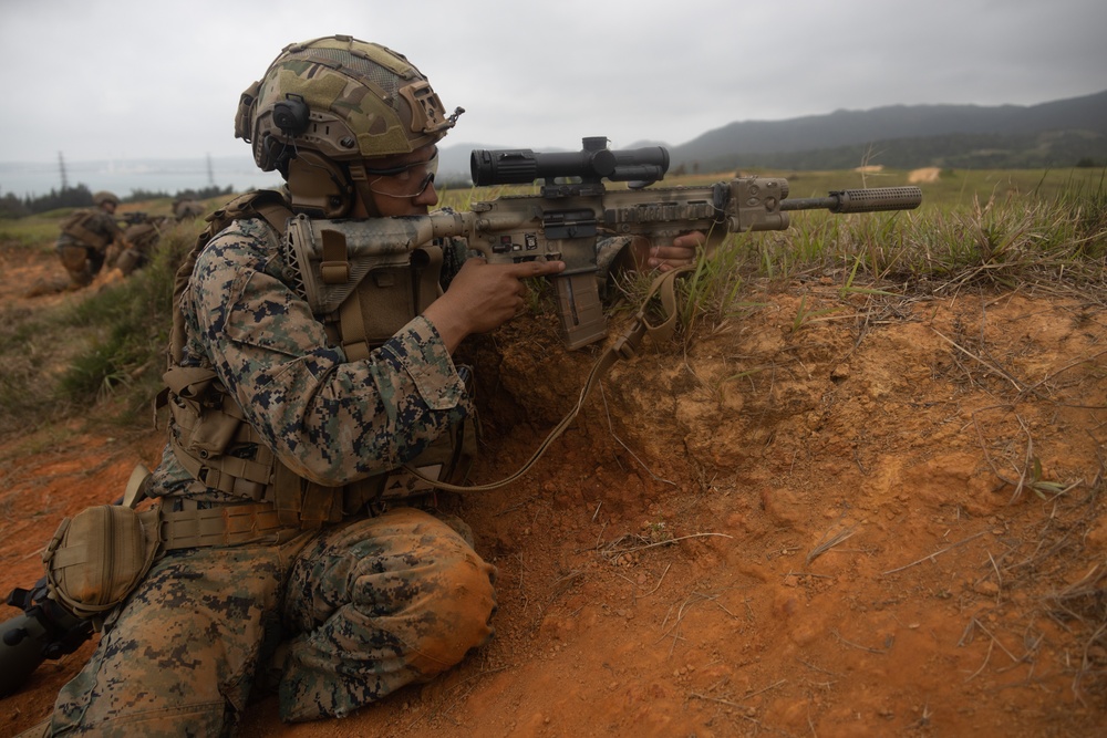 Marines with 31st MEU landing team conduct live-fire exercises