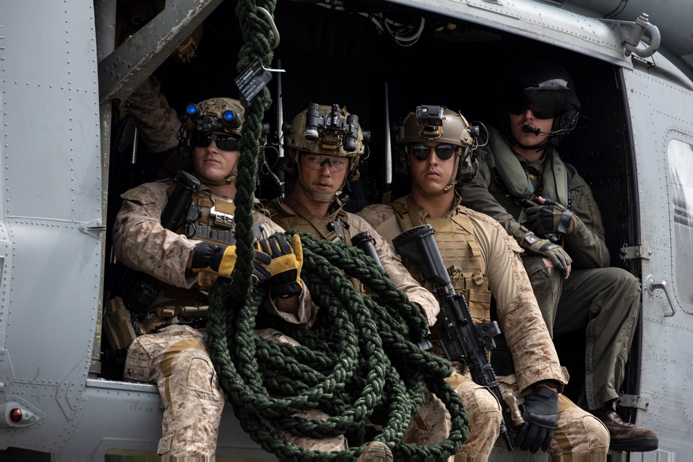 3rd Recon Marines Teaches VBSS Tactics to BLT 2/1