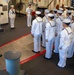 Makin Island Dress Whites Inspection