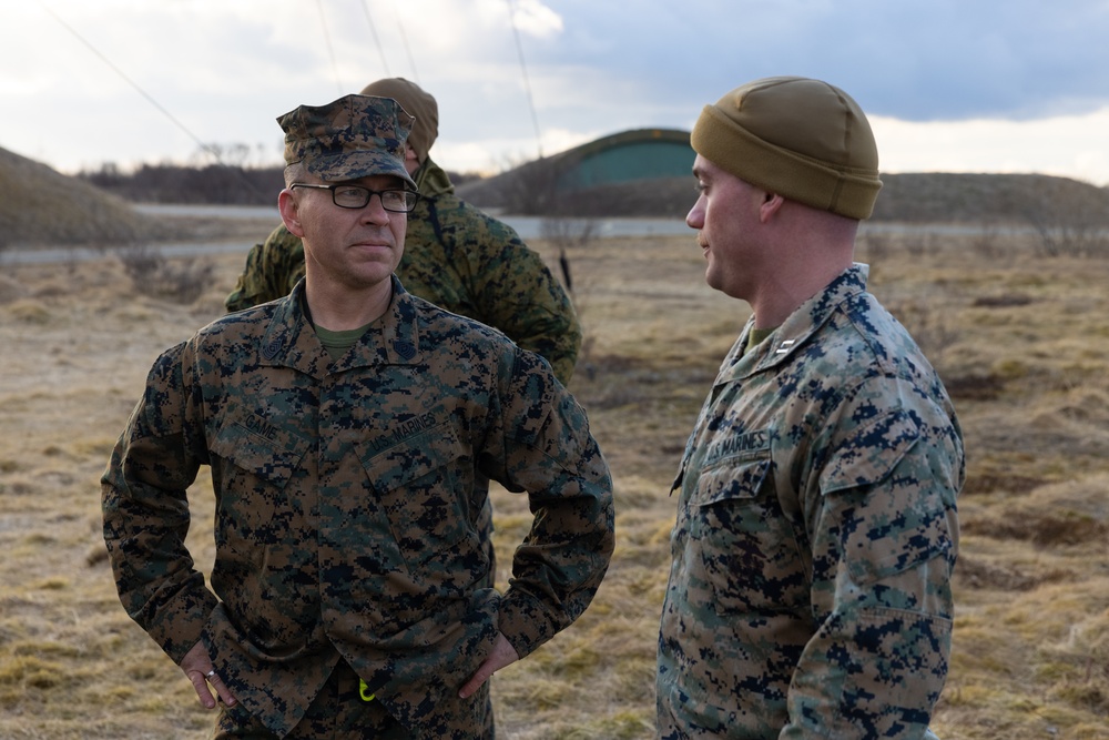 Task Force 61/2 Leaders Visit Marines Deployed in Norway