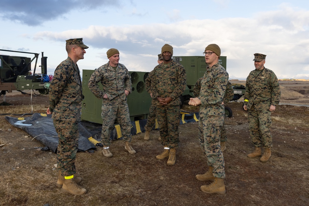 Task Force 61/2 Leaders Visit Marines Deployed in Norway