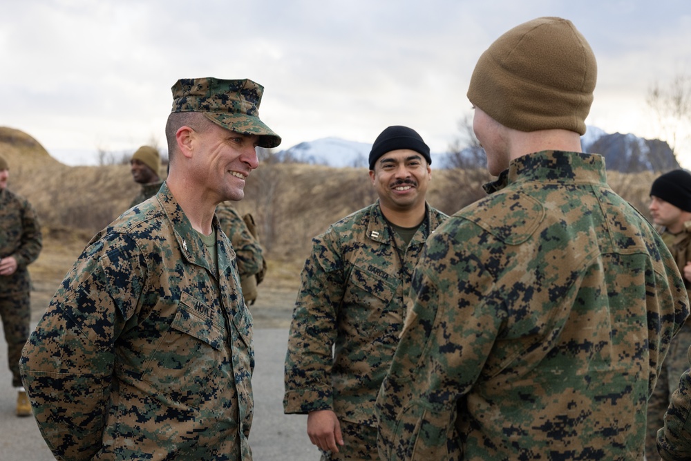 Task Force 61/2 Leaders Visit Marines Deployed in Norway