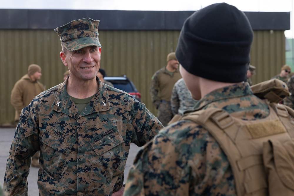 Task Force 61/2 Leaders Visit Marines Deployed in Norway