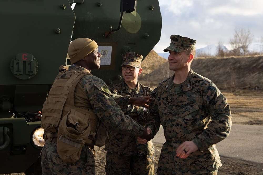 Task Force 61/2 Leaders Visit Marines Deployed in Norway