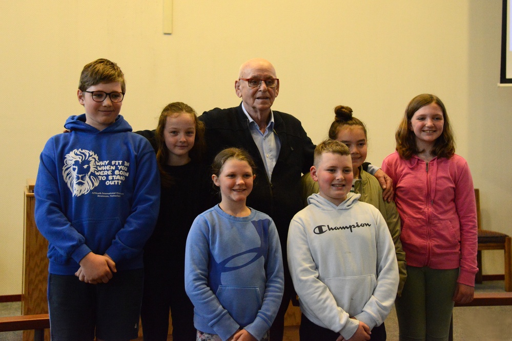 Holocaust Days of remembrance Commemoration JFC NATO Brunssum chapel with survivor Jack Aldewereld