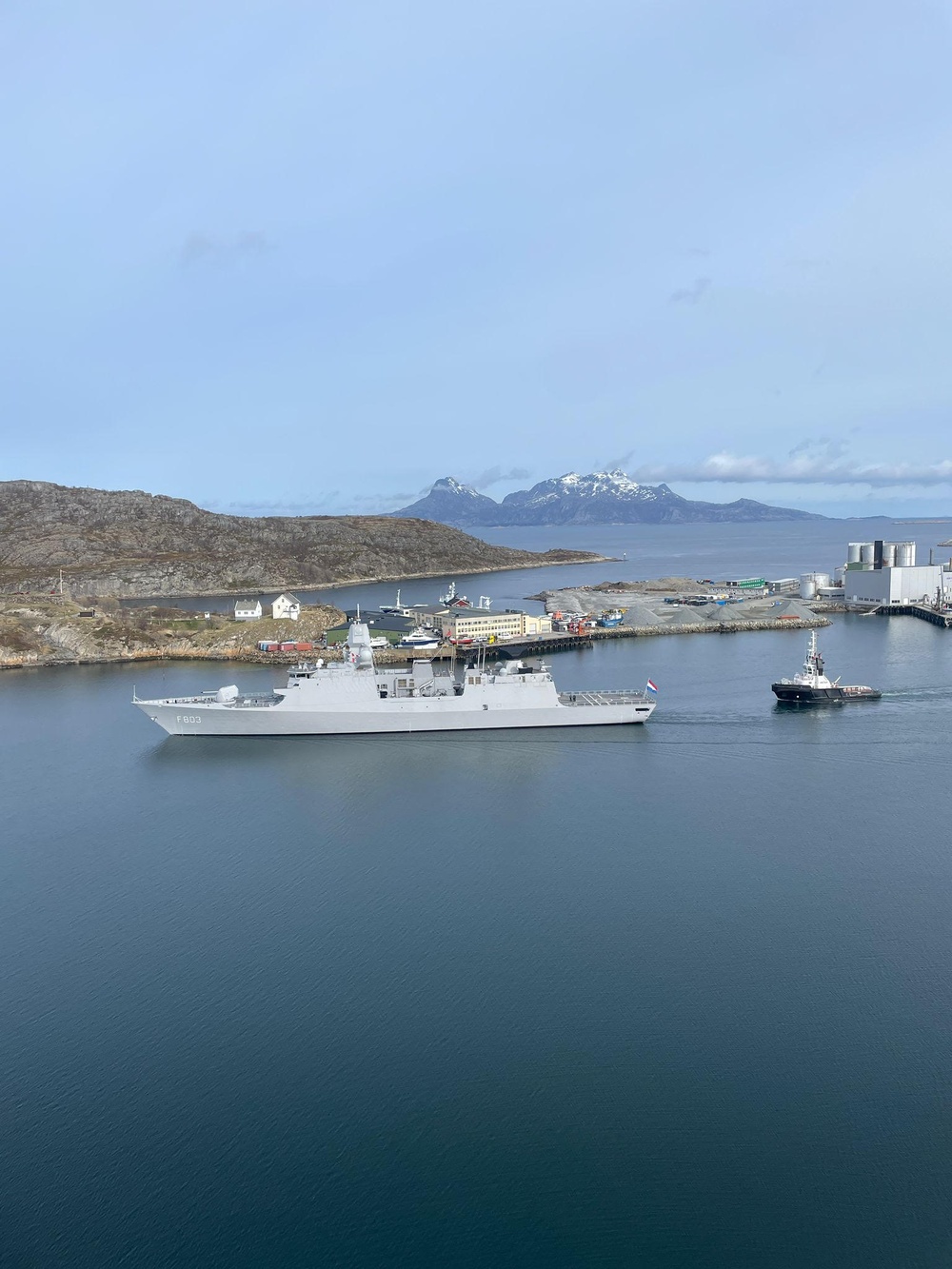 HNLMS Tromp departs Norway for exercise Formidable Shield 2023