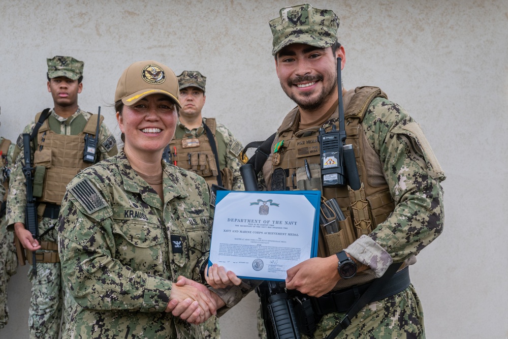 MA2 Meza awarded Navy and Marine Corps Achievement Medal due to life saving efforts