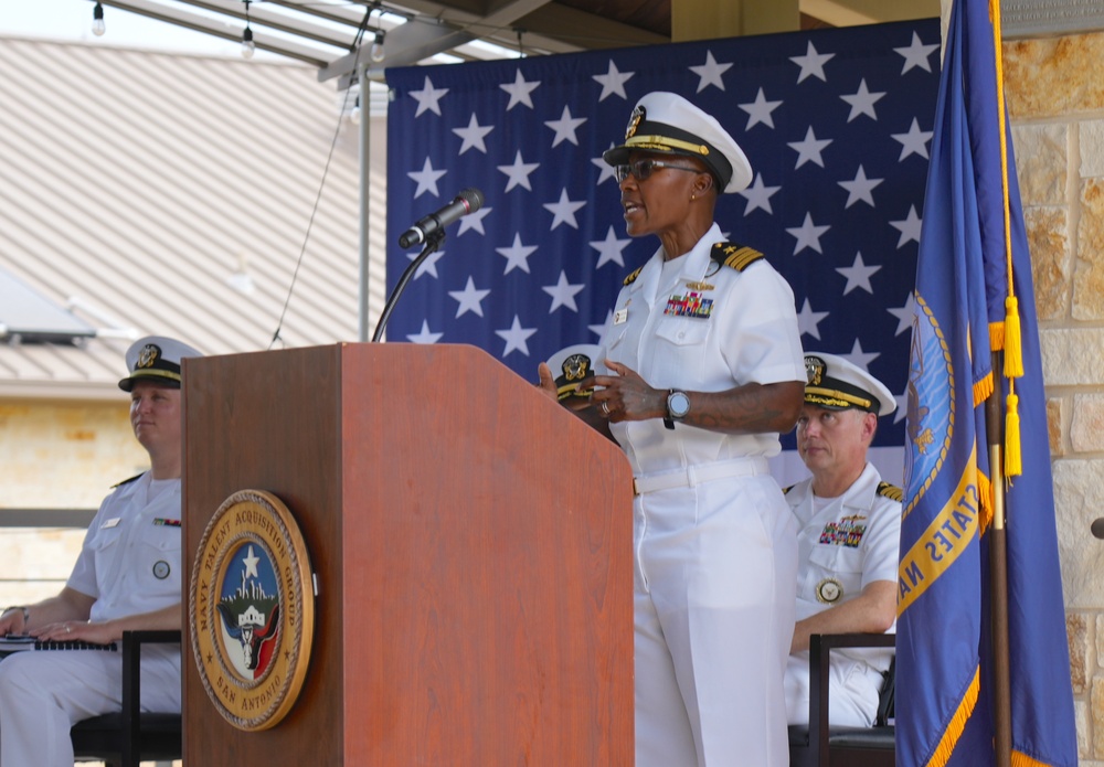 Navy Talent Acquisition Group San Antonio holds change of command