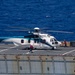 Helicopter Lands on Ship