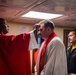 Sailors Participate In A Roman Catholic Church Service