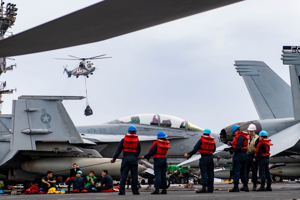 Nimitz Conducts Replenishment at Sea