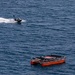 A ship deployable seaborne target transits off the coast of San Clemente Island