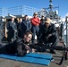 USS Normandy Conducts a Crew-Served Weapons Shoot