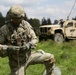 U.S. Soldier sets up communication lines