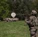 U.S. Soldiers set up communication lines