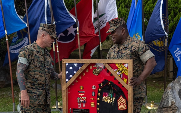 Sgt. Maj. Michael D. Martinet Retires