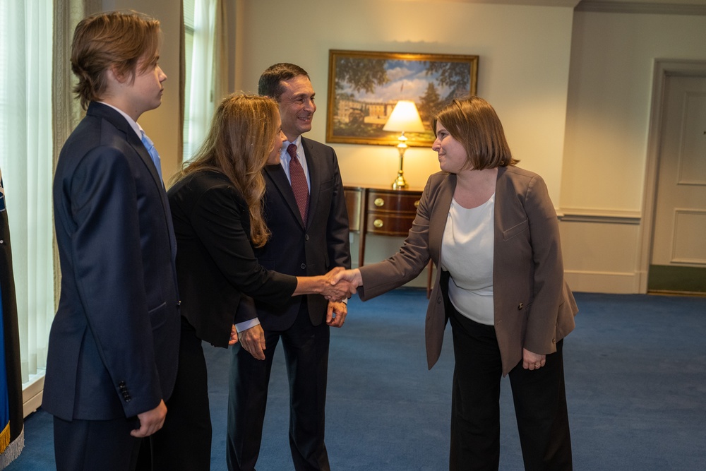 Secretary Austin swears in DIU Director Douglas Beck