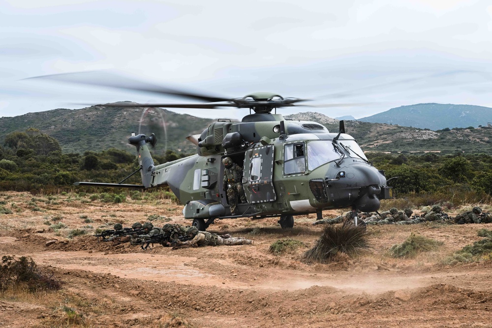 German, Dutch, Norwegian Troops Train with German NH90 Helicopters