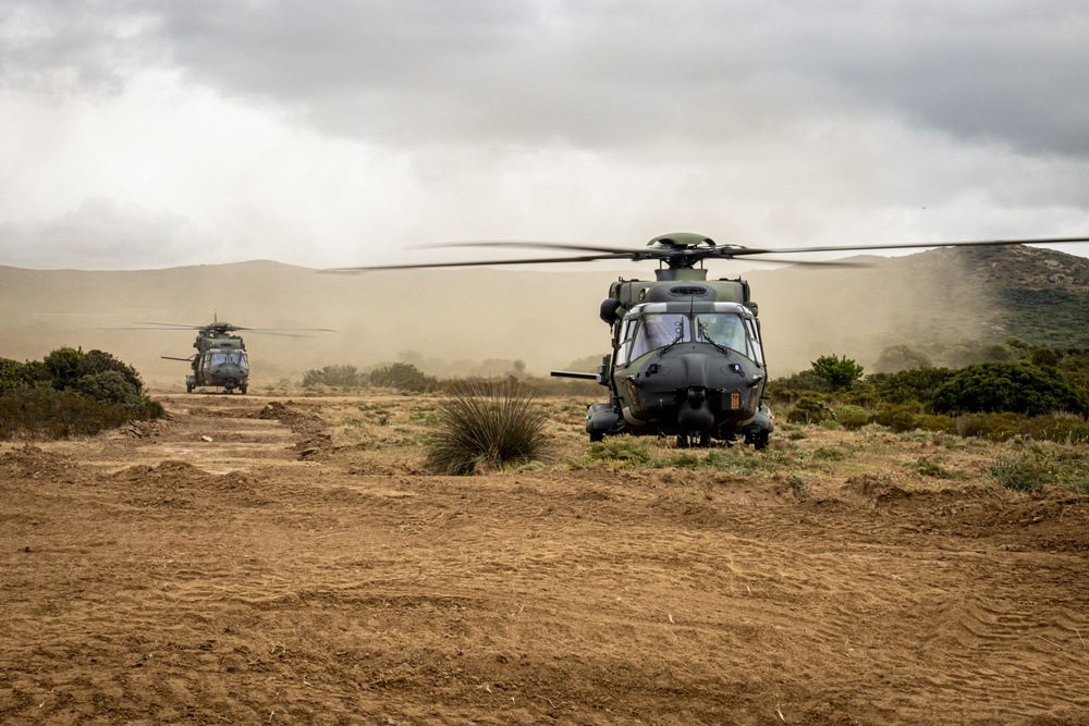 German, Dutch, Norwegian Troops Train with German NH90 Helicopters