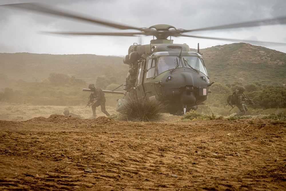 German, Dutch, Norwegian Troops Train with German NH90 Helicopters