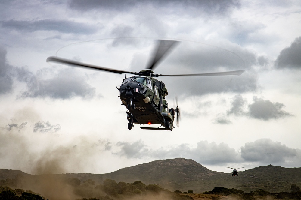 German, Dutch, Norwegian Troops Train with German NH90 Helicopters