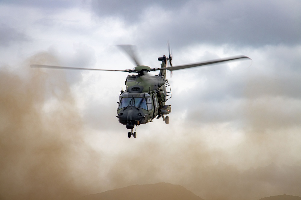 German, Dutch, Norwegian Troops Train with German NH90 Helicopters