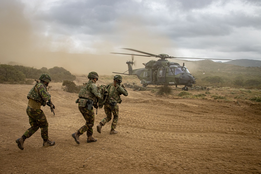 German, Dutch, Norwegian Troops Train with German NH90 Helicopters