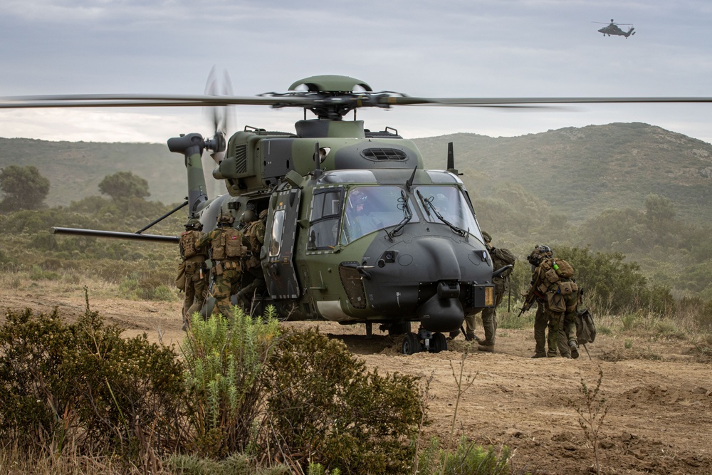 German, Dutch, Norwegian Troops Train with German NH90 Helicopters