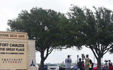 Fort Cavazos main gate unveiling