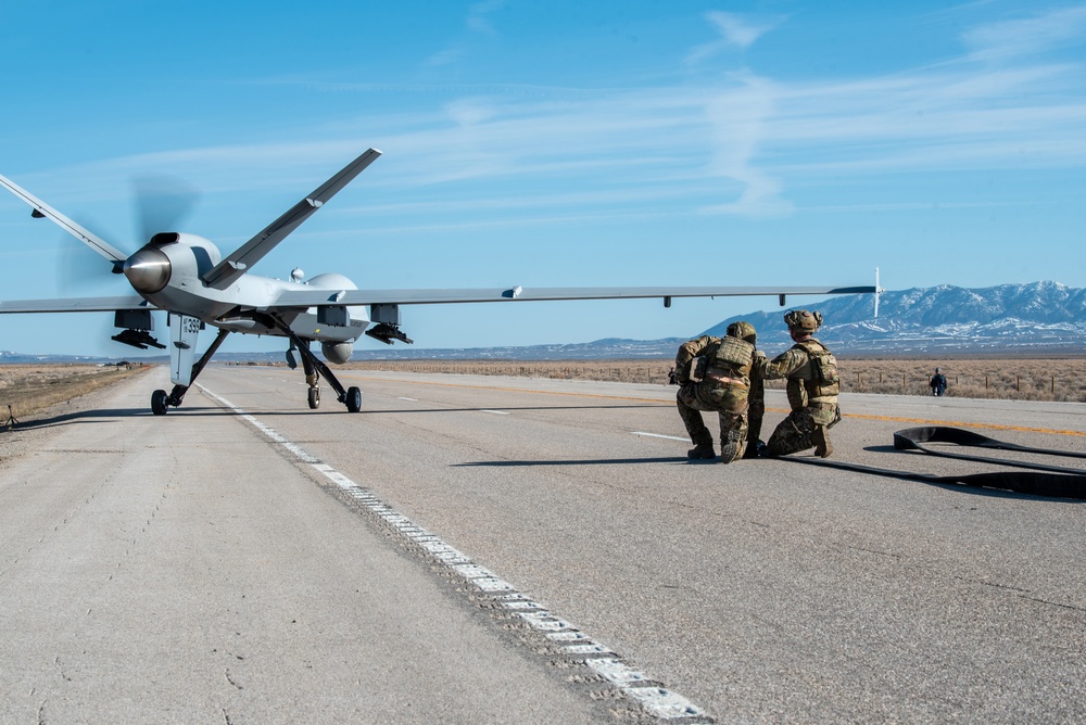 AFSOC, Total Force land MC-130J, MQ-9, A-10s, on Wyoming Highways