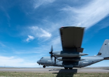 AFSOC, Total Force land MC-130J, MQ-9, A-10s, on Wyoming Highways