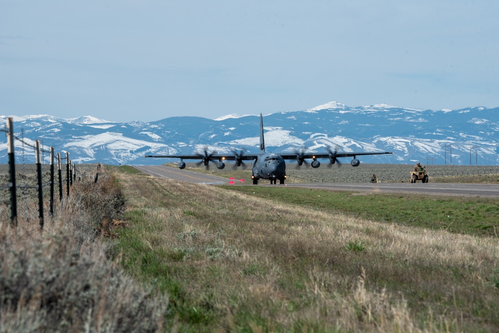 AFSOC, Total Force land MC-130J, MQ-9, A-10s, on Wyoming Highways