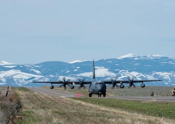 AFSOC, Total Force land MC-130J, MQ-9, A-10s, on Wyoming Highways