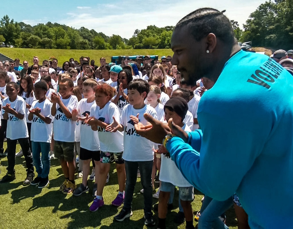 Bowley Elementary students keep pounding with the Carolina Panthers