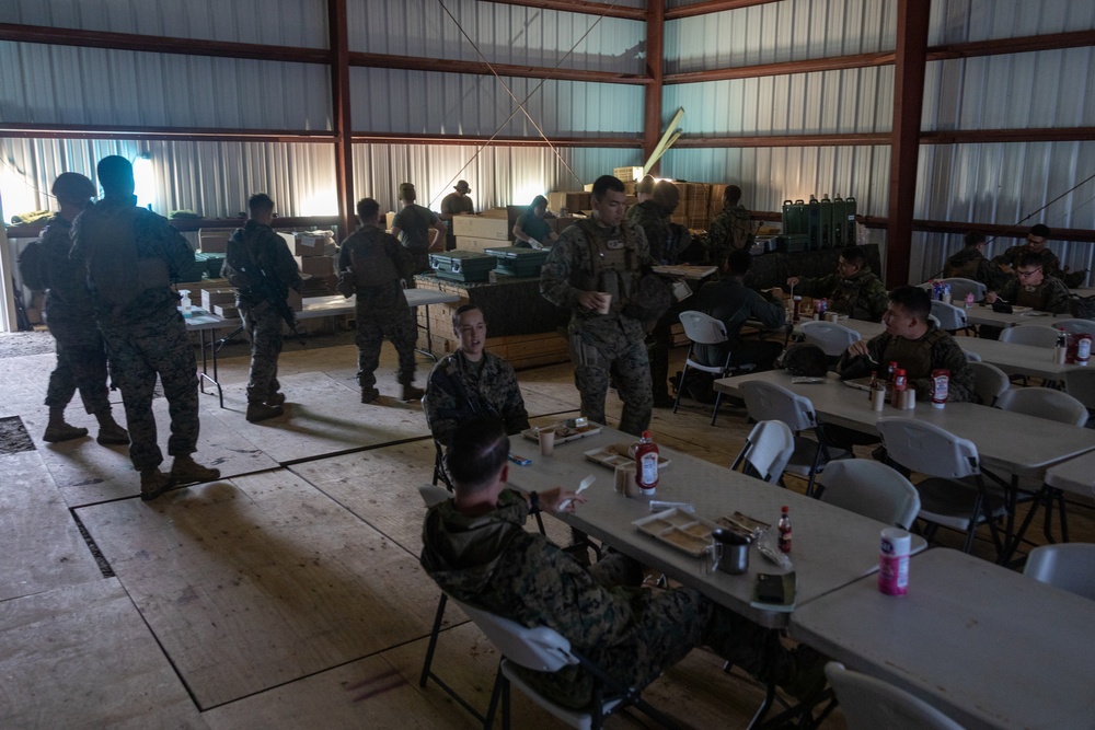 Eating good in the field at Mission Rehearsal Exercise 1-23
