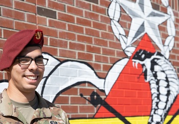 82nd Airborne Division Paratroopers create mural to boost morale
